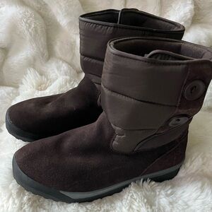 Lands' End Chocolate Brown Ankle Booties